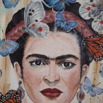 Ręcznie malowana torba zakupowa FRIDA - oryginalna shopperka