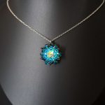 Delikatny Turkusowy Naszyjnik - koralikowy naszyjnik