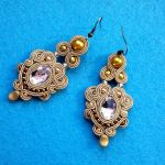 Kolczyki sutasz w kolorze złota - 