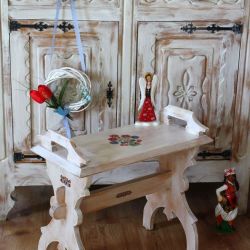 STOLIK, ZYDELEK, SHABBY CHIC, FOLK
