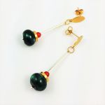 Kolczyki długie z chryzokolą. - Kolczyki długie z chryzokolą.