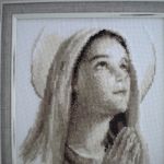 Maryja ze złożonymi rękoma -obraz - lewa strona obrazu