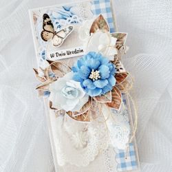 Kartka Scrapbooking Urodziny Rękodzieło