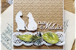 Koty - kartka ślubna