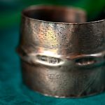 Bransoleta miedziana - bransoleta przód