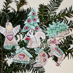 Jeżyk też zawitał - ozdoby świąteczne, dekoracje choinkowe