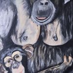 Obraz akrylowy na płótnie pt Trzymam się mamy,  60x40x1cm  - 