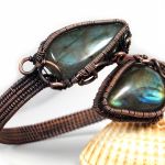 Regulowana bransoletka z labradorytami - bransoletka z labradorytami