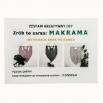 Zestaw DIY ZRÓB TO SAMA: MAKRAMA ecru-złoto - kody QR