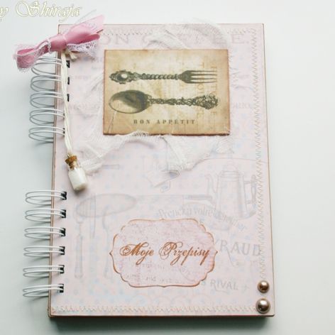 Przepiśnik- kuchnia w stylu schabby chic