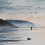 Morze 2-akwarela formatu A5. - 