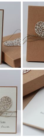 Stylowy zestaw kartka pudełko rustyk I