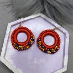 „DEMI” kolczyki szydełkowe - „DEMI” kolczyki szydełkowe