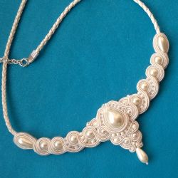 Naszyjnik-kolia Ecru