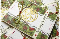 Kartka świąteczna z bombką