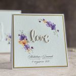 Kartka ślubna z pudełkiem i kopertą, WA 63-B - Kartka ślubna z pudełkiem i kopertą