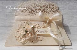 Kartka torebka ślubna gratulacyjna