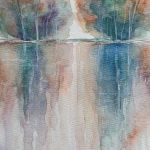 Drzewa-akwarela formatu -A5. - 