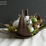 Koszyk z zieloną pisanką - 