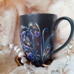 Noc Świętojańska kubek wewnętrznego światła świetliki rękodzieło - ręcznie malowane