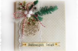 Kartka świąteczna z bombką