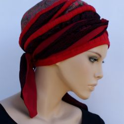 lekki turban BORDOWY