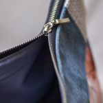 Unikatowa patchworkowa kosmetyczka podróżna no waste kwiaty - 