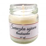 Świeca Sojowa Truskawkowa 40 ml w Słoiczku – Ręcznie Robiona, Naturalna - 