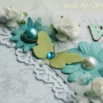 Kopertówka z okazji ślubu-  'turkusowe niebo' - 