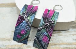 Długie wiszące kolczyki "ważki"