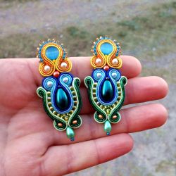 Kolczyki sutasz Pawie Oko Wkrętki