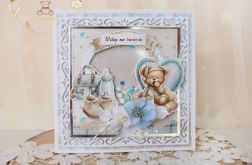 Kartka na narodziny chrzest "The Baby" GOTOWA