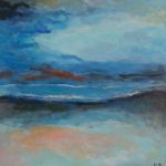 Abstrakcja-obraz akrylowy formatu 40/40 cm.  - 