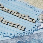 Pamiątka Chrztu św. -śnieżnobiały kwiat - 