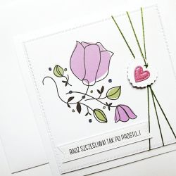 Kartka urodzinowa dla kobiety minimalistyczna