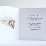 Pastelowa pamiątka Chrztu Św. dla chłopca - kieszonka na banknoty