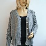 Szarak sweterek rozpinany - gray sweater