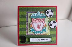 Kartka urodzinowa personalizowana piłkarska Liverpool