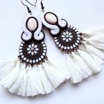White kolczyki sutasz - 