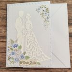 Kartka ślubna - "Blue rose" - Kartka wraz kopertą