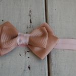 Opaska niemowlęca "Beż & róż" - 