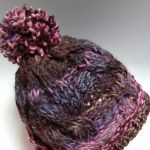Damska czapka zimowa dziergana na drutach - Rękodzieło u Edyty Coś więcej niż hobby