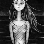 Dziewczynka - oryginalny rysunek 0307 - Rysunek