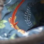 Brązowo-granatowa listonoszka z kominem - 