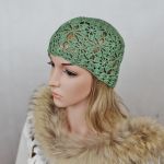 Czapka w zieleni - Modna czapka