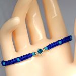 Bransoletka BOHO makrama chabrowa - 