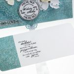 Kopertówka z okazji ślubu-motyle w turkusach - 