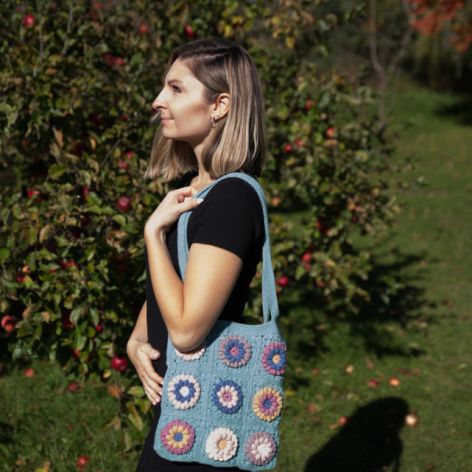 Torba wykonana na szydelku