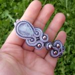 Bransoletka soutache Szaro-grafitowa - 