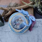 Bombka świąteczna z kotem – ozdoba choinkowa - 3